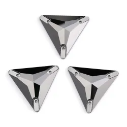 Jet Hematite Triangle