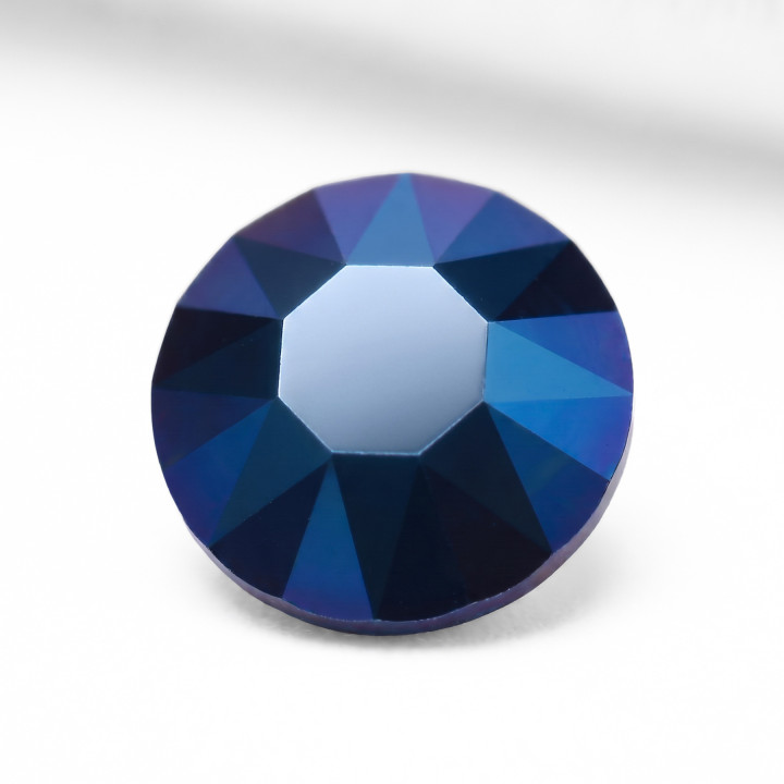 Metallic Blue – granatowe cyrkonie szklane | Crystal AB