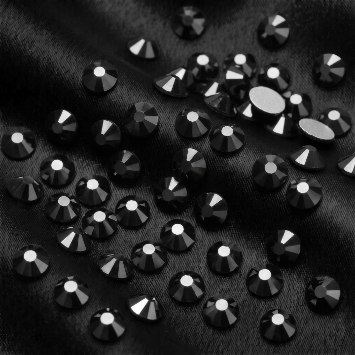 Jet Hematite – czarne cyrkonie szklane | Crystal AB