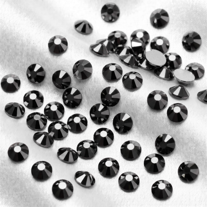 Jet Hematite – czarne cyrkonie szklane | Crystal AB