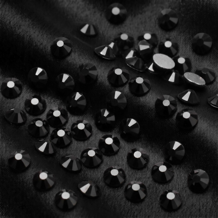 Jet – czarne cyrkonie szklane | Crystal AB