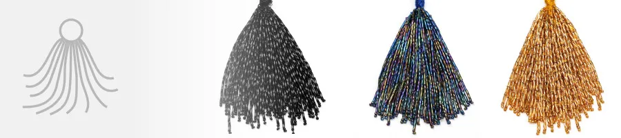 Glass Fringe – shimmering beaded trim for dance costumes